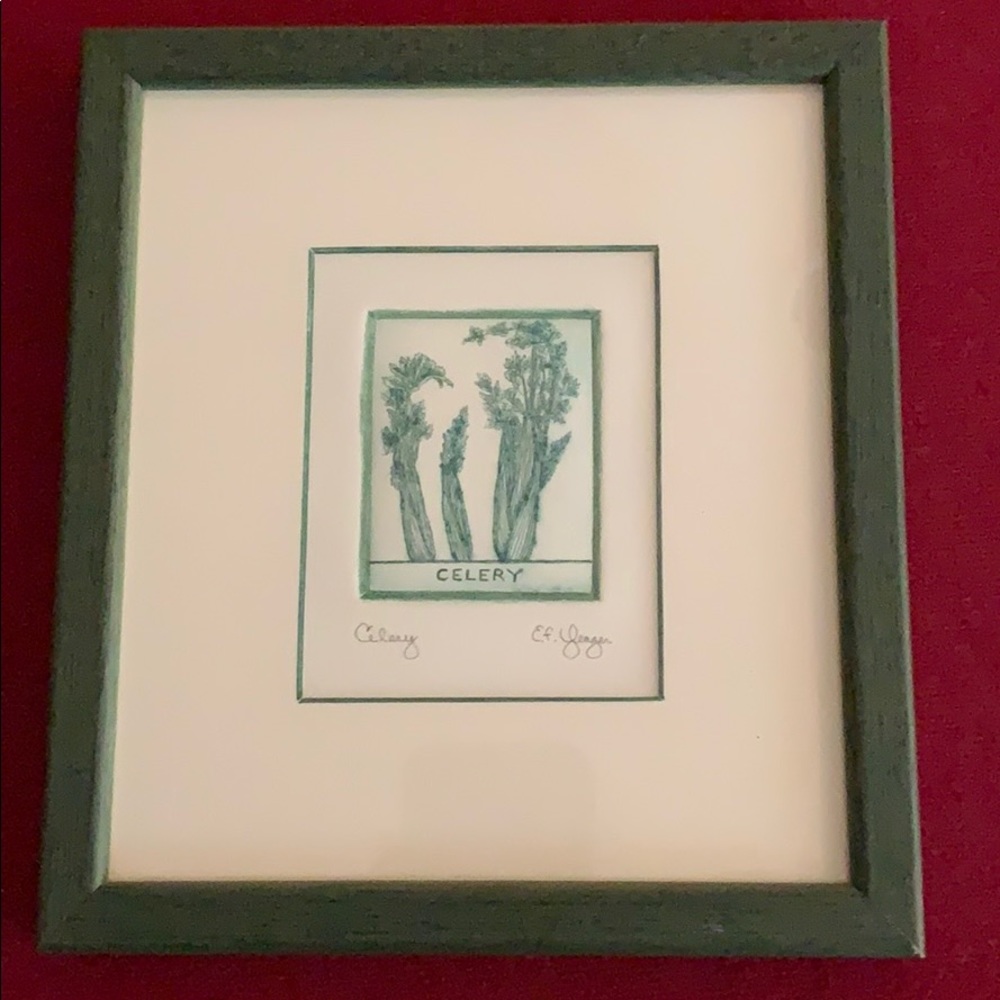 7 in x 7 in Celery Print